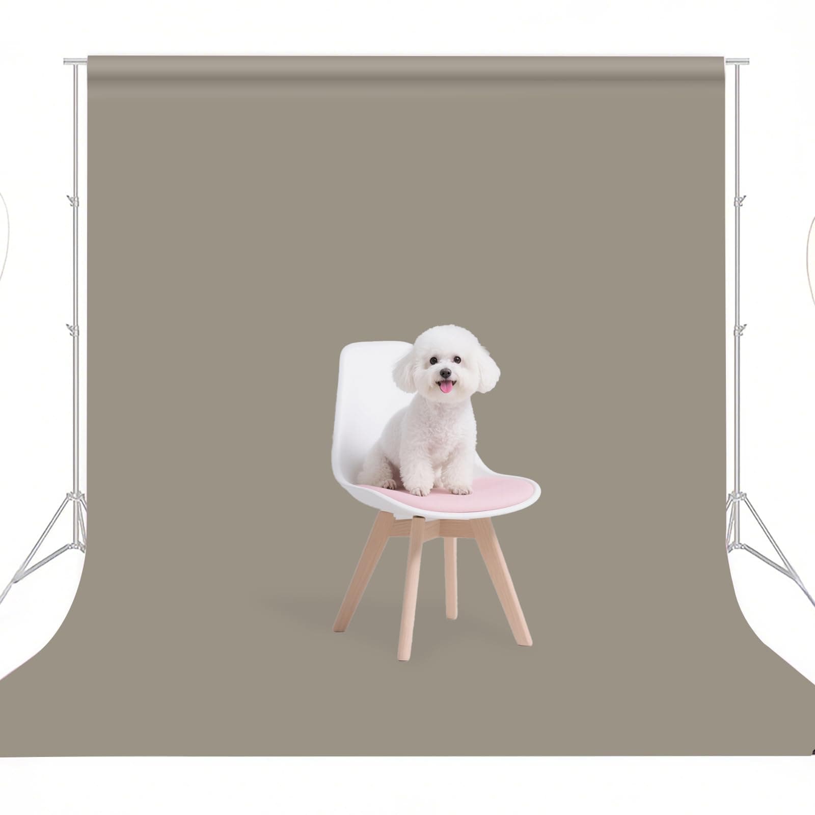 Grey Photo Backdrop for Photoshoot Photography Background Studio Backdrop Streaming Video Shooting 8x10FT