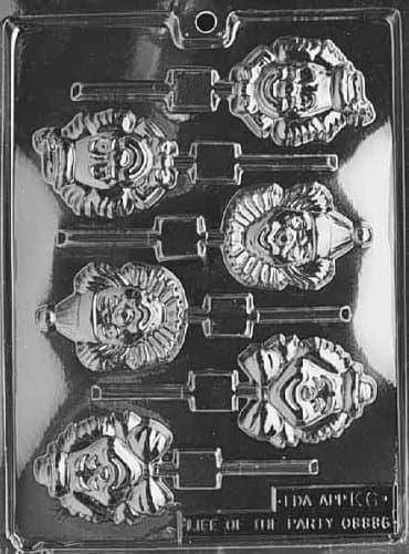 Cybrtrayd K006 Clown Lolly Kids Chocolate Candy Mold