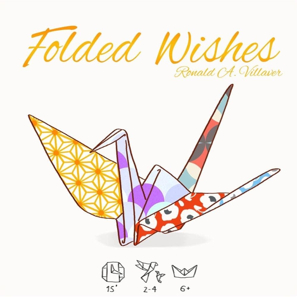 CardLords Folded Wishes - Abstract Origami Game for 2-4 Players, Ages 6+