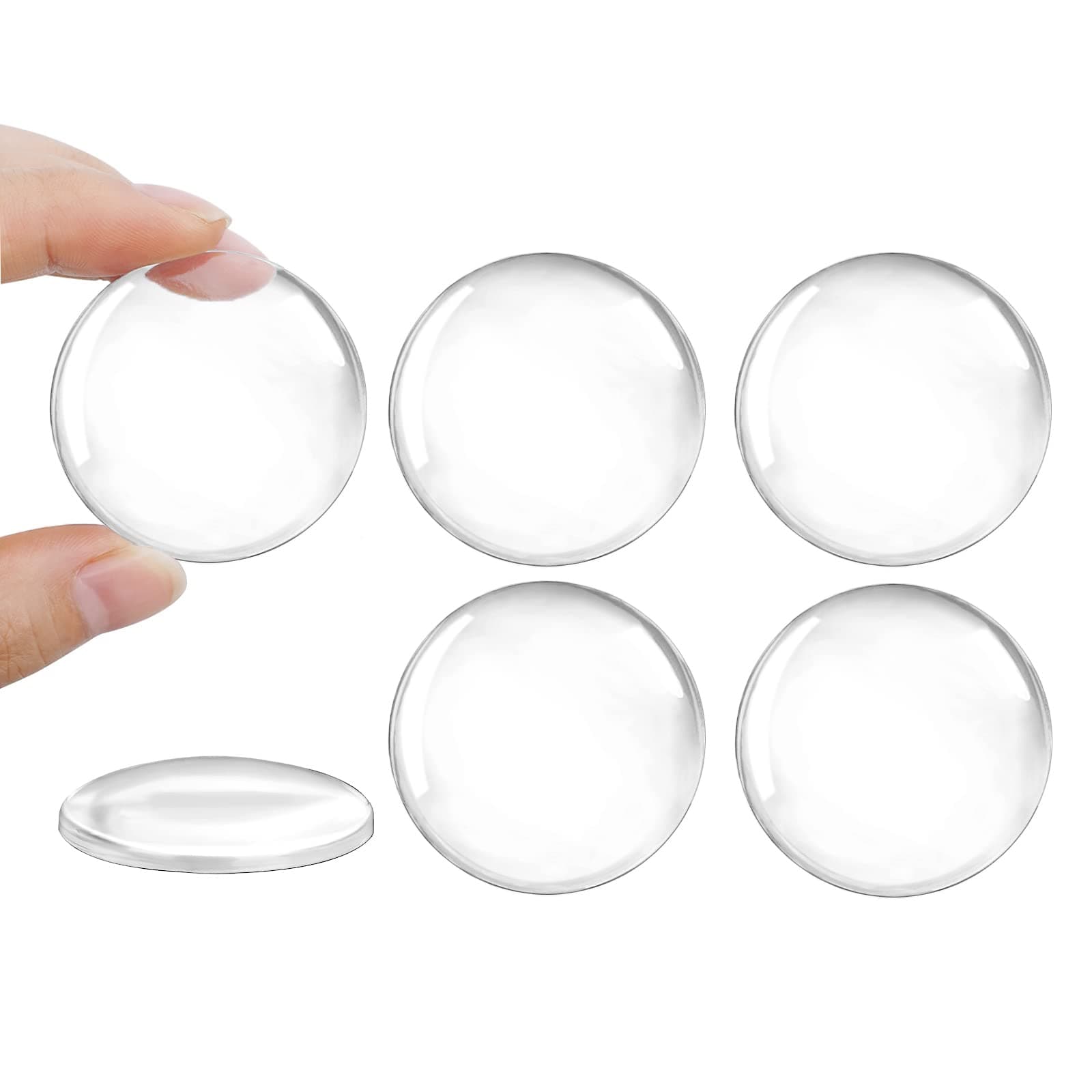 Tranchou Clear Door Stop Wall Protectors, 6 Pack