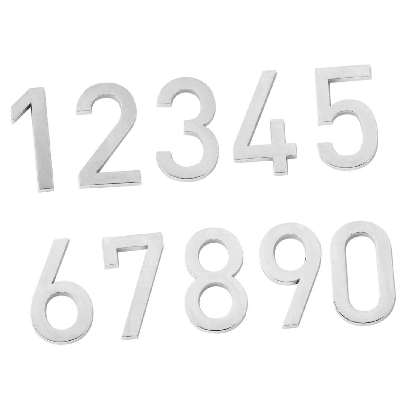 OSALADI 10pcs Self-adhesive Number Sign Stickers for Apartment Hotel Office Door Plates Durable Vinyl Digits for Easy Installation and Modern Design