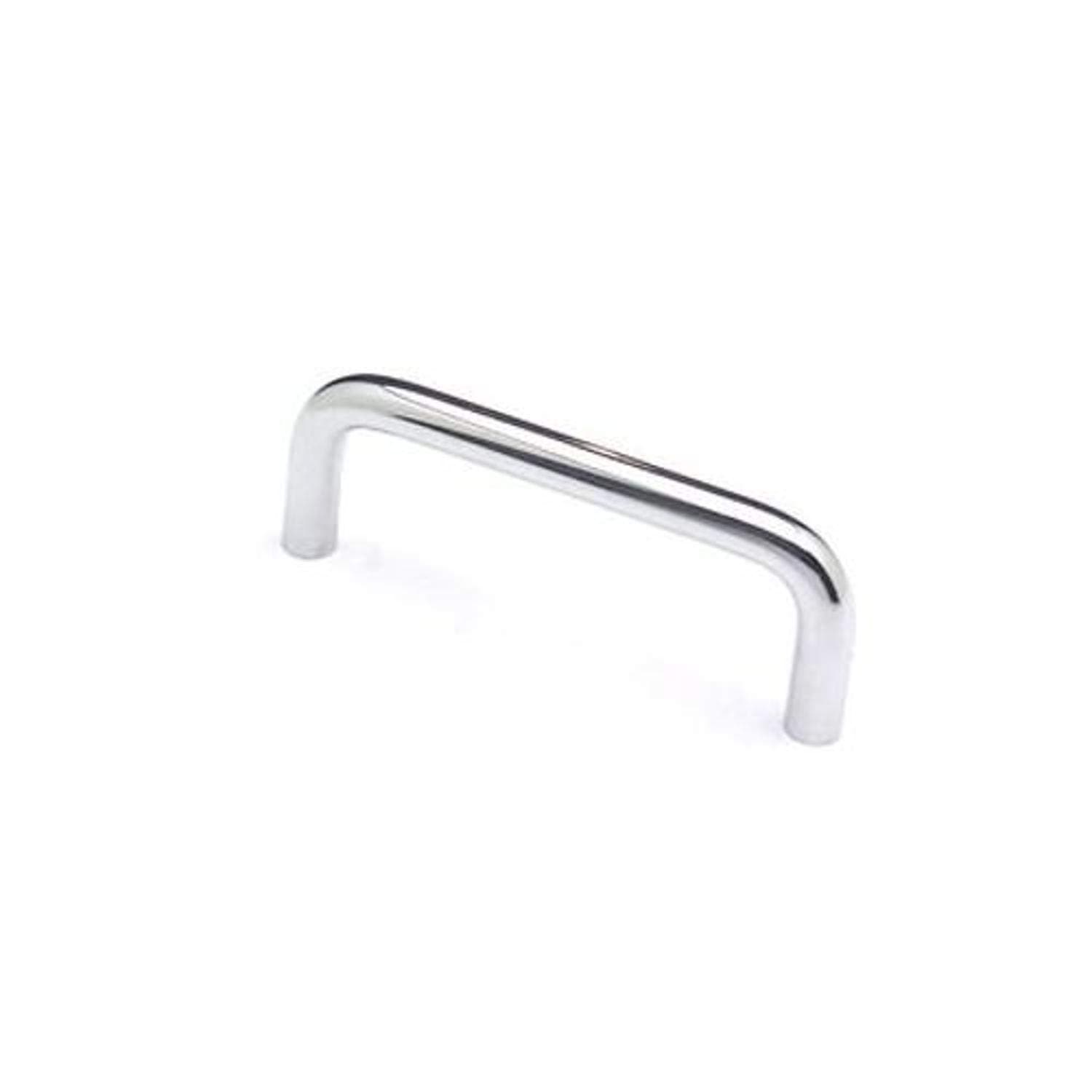 Berenson Zurich 3-1/2" Center to Center Bar Cabinet Pull, Polished Chrome