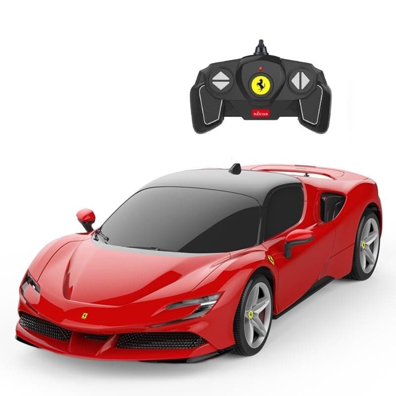 RASTAR Ferrari SF90 Stradale Remote Control Car, 1:18 Scale, Red