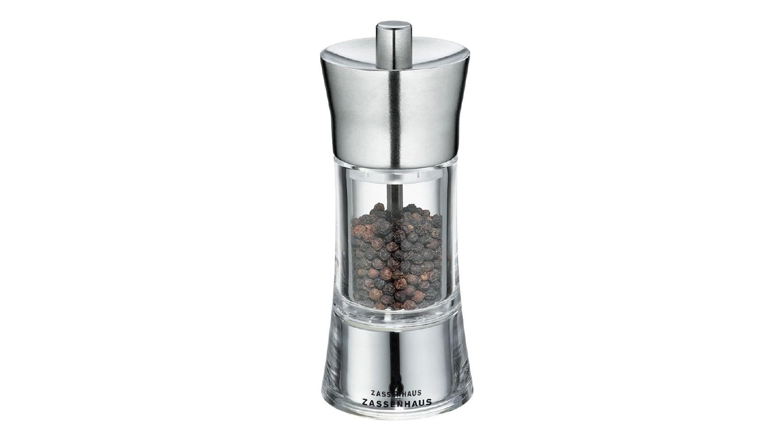Zassenhaus Aachen Pepper Mill with Stainless Steel Top