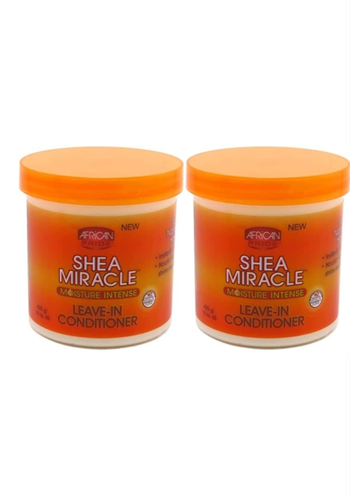 African Pride Shea Miracle Moisture Intense Leave-In Conditioner 15 Ounce (443ml) (2 Pack)