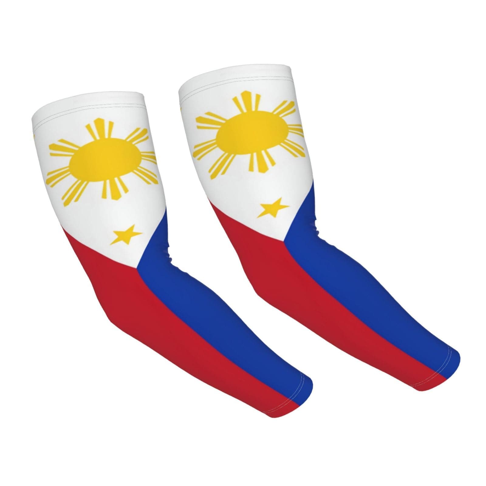 YSBYEIU Cute Philippines Flag Arm Arm Sleeves for Men Women Protection Cooling Arm Sleeves Sports Sleeve Covers