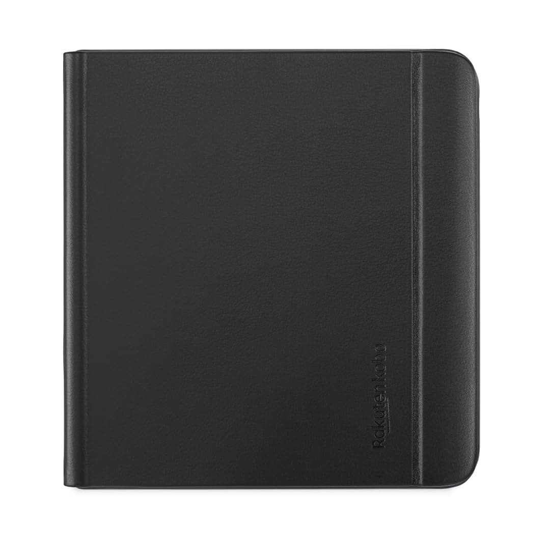 Kobo Libra Colour SleepCover Case, Black Notebook, Vegan Leather