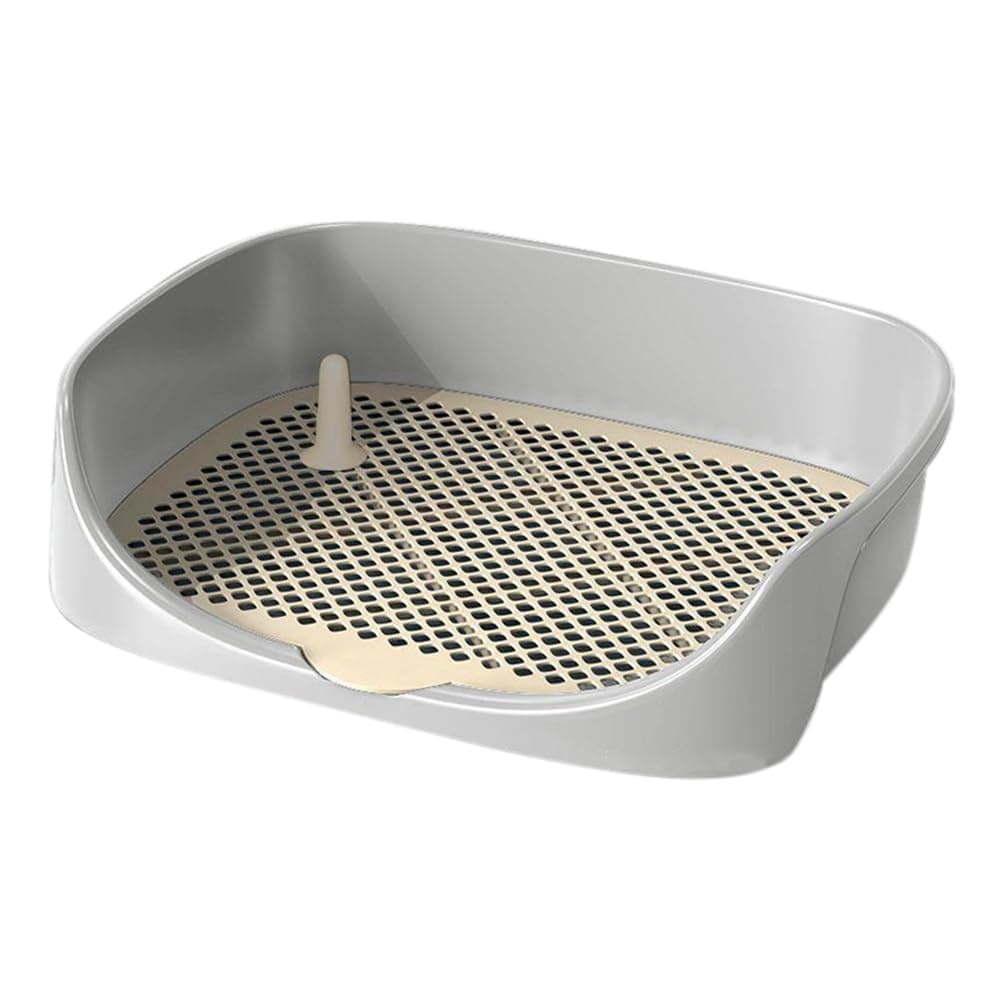 Lhnjimrsy Training Pad Holder - Indoor Puppy Potty Tray with Mesh Grids for Clean Paws & Floors B