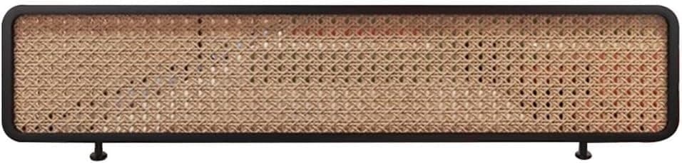 Dividers for Dining Areas Rattan Weaving Privacy Screen Panel Hot Pot Restaurant Table Decorative Partitions-39.4x11.8 in