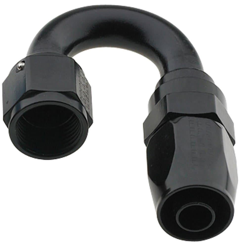 Fragola 231804-BL Pro-Flow Black Size (-4) 180° Hose Fitting