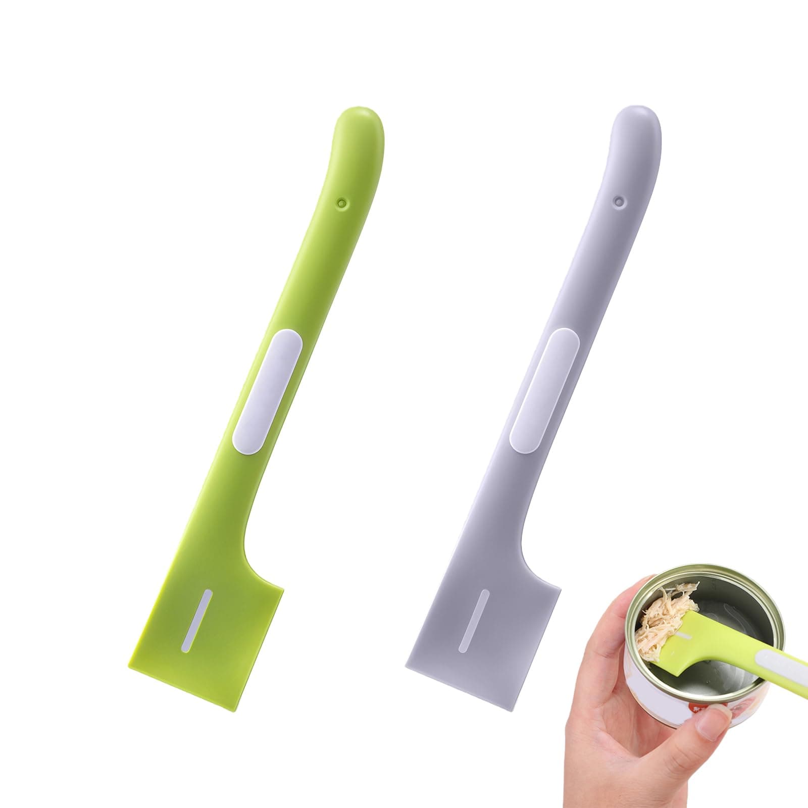 YFANITI Pet Food Can Spoon,2 Pack Can Food Mixing Spoons,Canned Scoop for Cat & Dog Feeding, Wet Food Storage,Pet Food Spoon