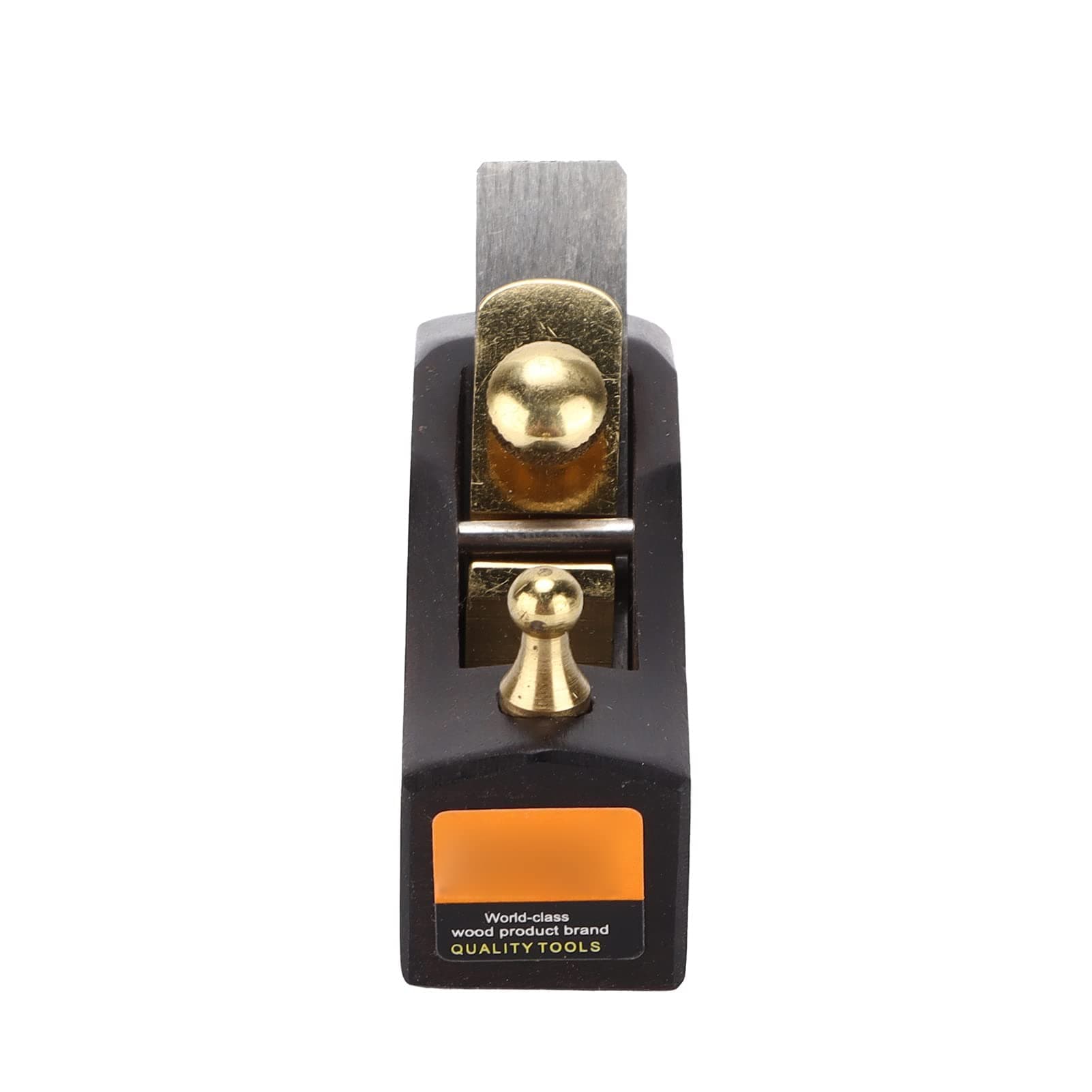 YUEHISY Violin Thumb Planer, Bright Ebony Brass Portable Hand Tool for Woodworking Craftsmen