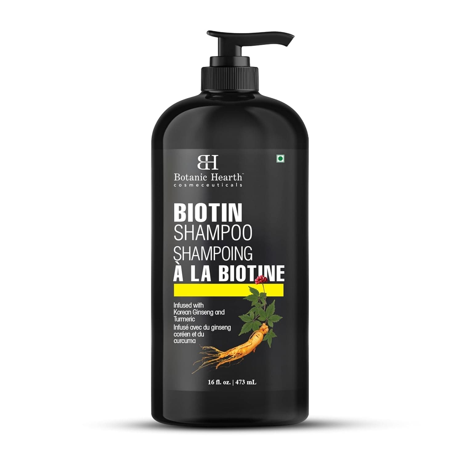 Botanic Hearth Biotin Shampoo with Korean Ginseng & Turmeric 16 fl oz