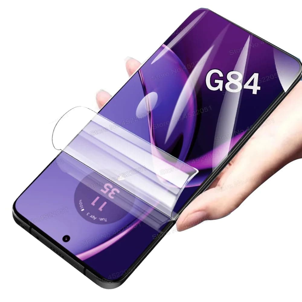 Yiranzix 3pcs Dust-Proof Hydrogel film for Motorola Moto G54 5G 6.5" Soft TPU Screen Protector HD Clear Gel film Fingerprint-unlocked Ultra-thin Automatic Repair