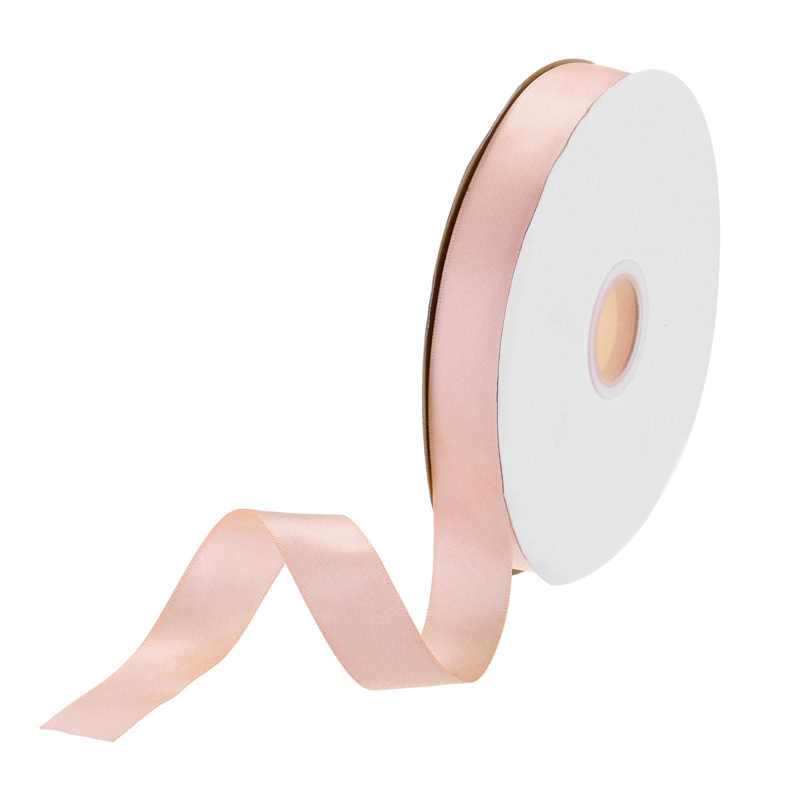 DMiotech 3/4 inch 50 Yards Satin Ribbon Thin Double Face Fabric Grosgrain Ribbon for Gift Wrapping Floral Hair Flower Bouquet, Pastel Pink