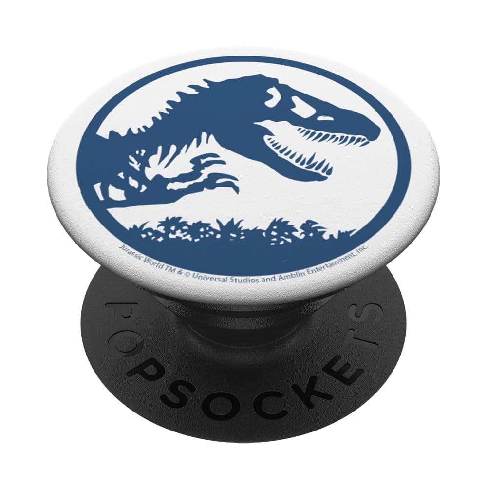 Jurassic World Blue Classic Logo Outline PopSockets Adhesive PopGrip