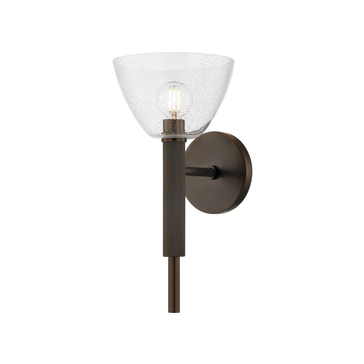Mitzi H991101-TRB Caraway - 1 Light Wall Sconce 13.25 inches Tall and 6.75 inches Wide - True Bronze