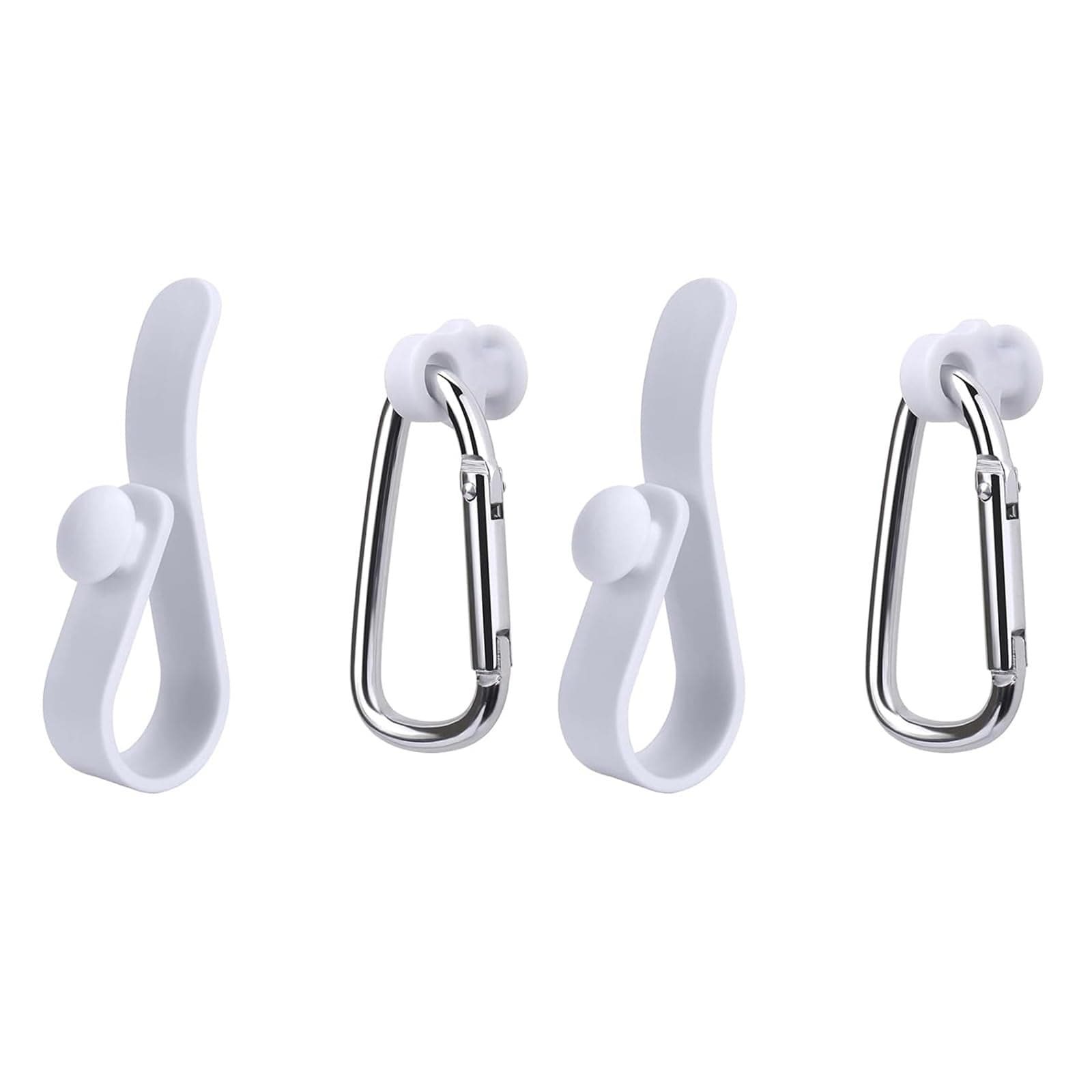 4PCS Metal Accessories Set Including Key Chain and Carabiners Bag Pendant for Bag with Holes Ideal for Everyday Carry Metal Clip