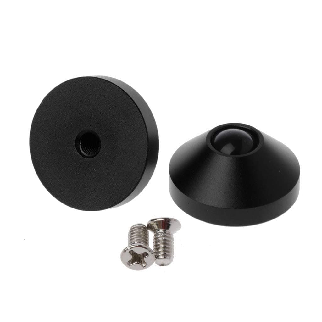 CUTEQ 2Pcs Mechanical Keyboard Feet Anodized CNC Aluminum Feet Metal Case with Screws Keyboard Accessory for Different Keyboards