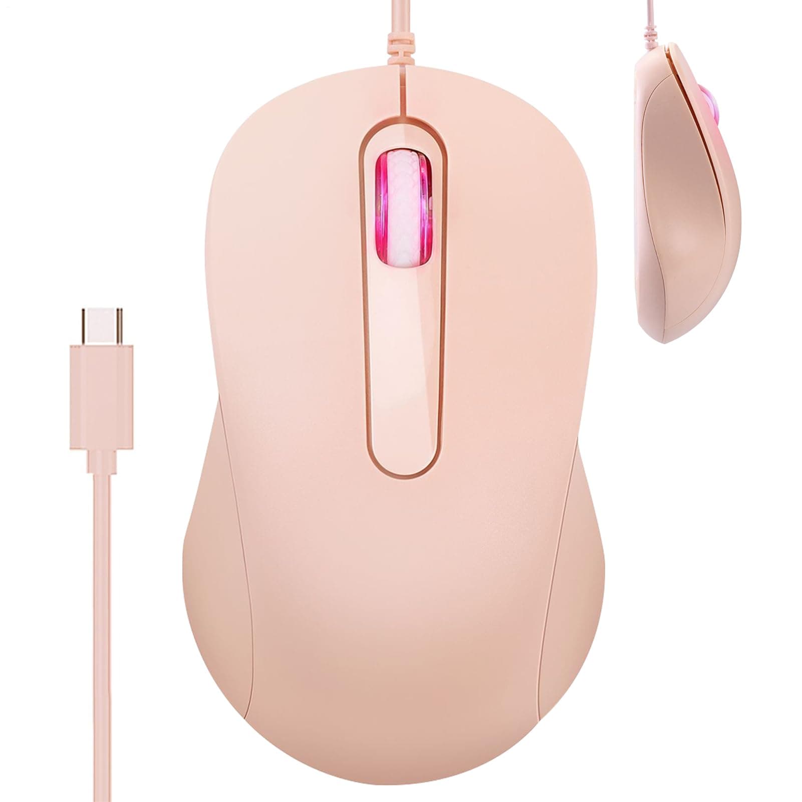 Manolyee Mice Wired | USB Wired Mice - Anti-Slip Ergonomic Game Accessories Plug-And-Play Desktop for Home Office School Men