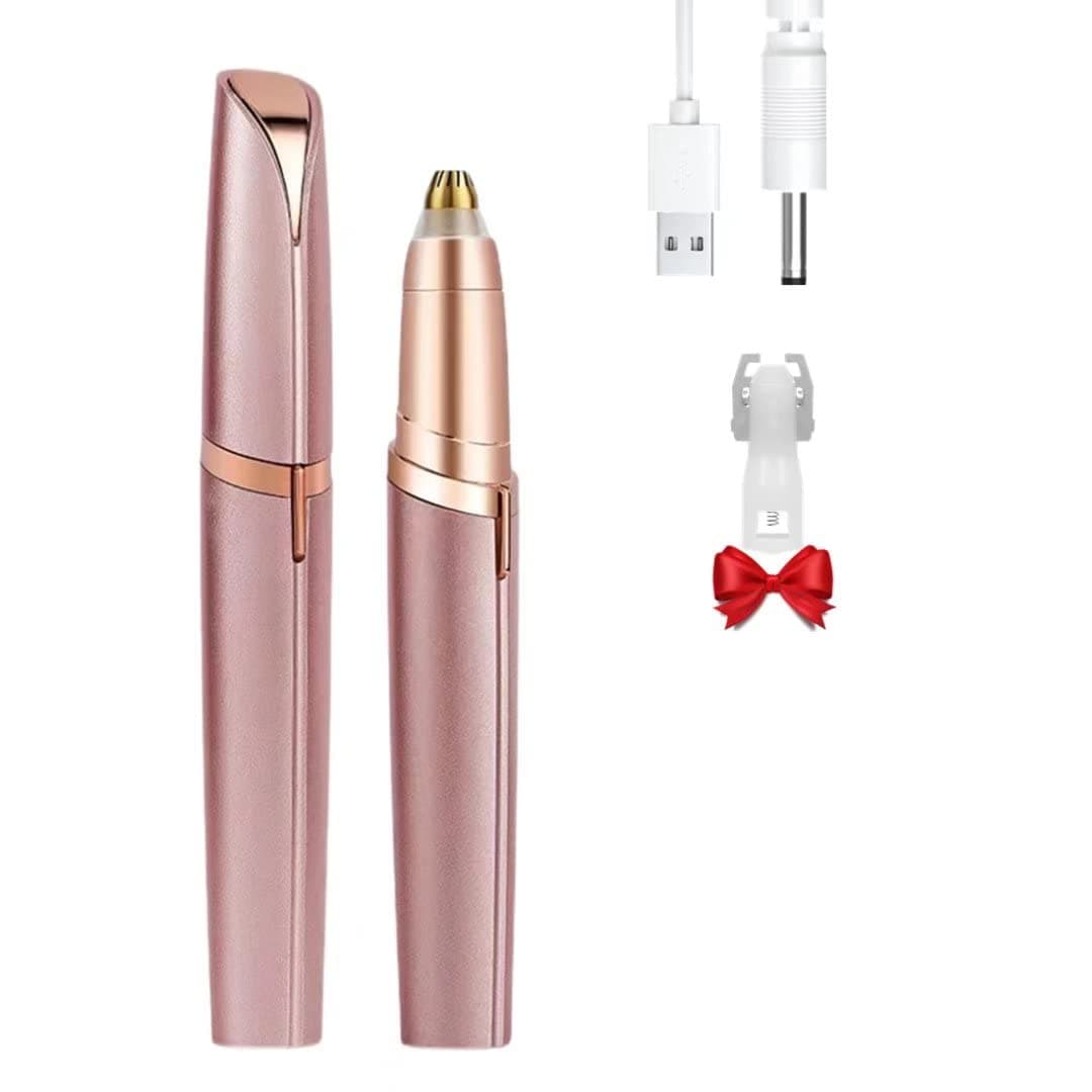 Colordiary Electric Eyebrow Trimmer with LED Light, Painless Precision Portable Eyebrow Razor for Women's Face, USB Rechargeable, Multi-functional for Eyebrows, Lips, Chin, Nose