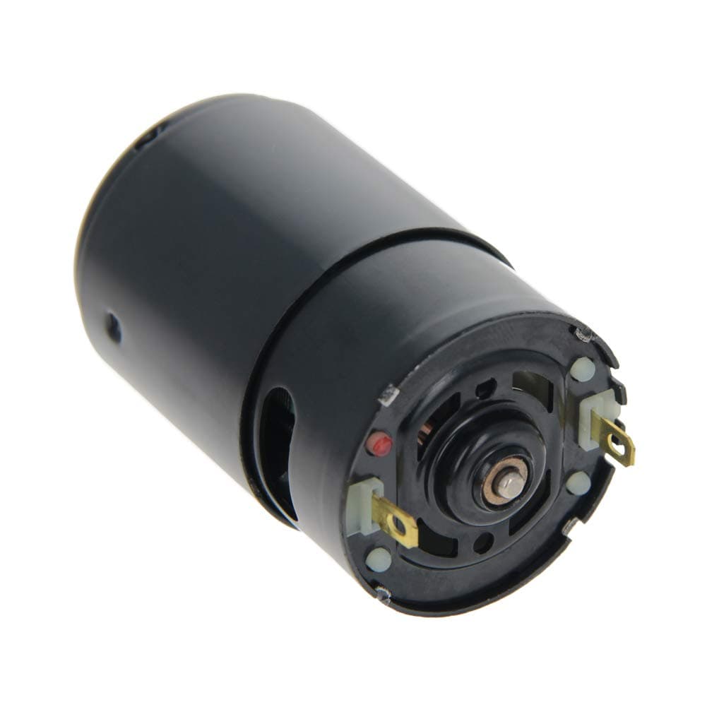 Heyiarbeit Micro DC Motor 7.4V 10400 RPM 550 Black Strong Magnetic D Shaft High Speed Motor for RC Boat Electronic Equipment
