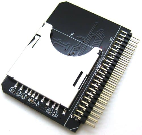 Optimal Shop Secure Digital SD SDHC SDXC MMC Memory Card to IDE 2.5" 2.5 Inch 44P 44 Pin Male Adapter Converter, SD 3.0