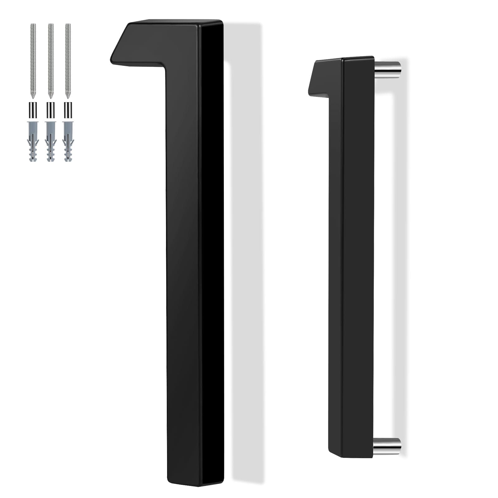 QPMWDBSZ 6 Inch Floating House Number For Outside, Anti-Rust Modern Numbers