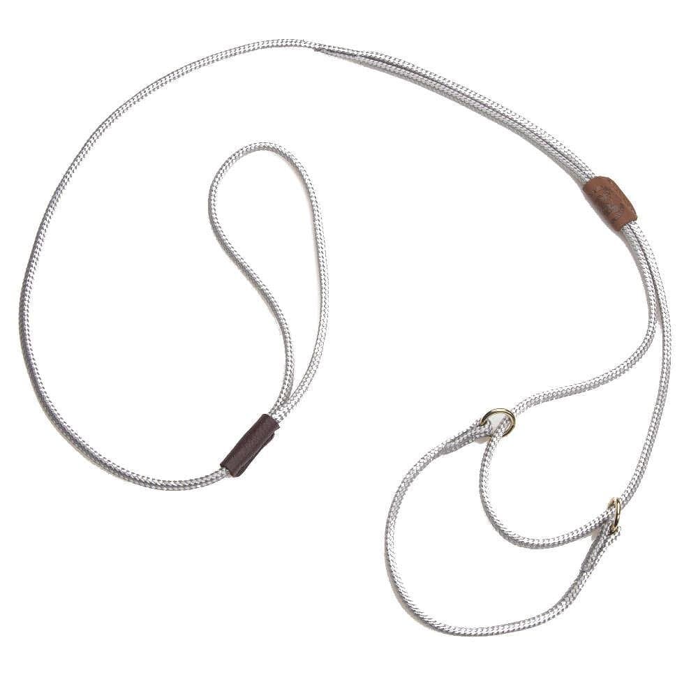 Mendota 8-Inch 1/8-Inch by 40-Inch Martingale Show Lead, Small, Silver
