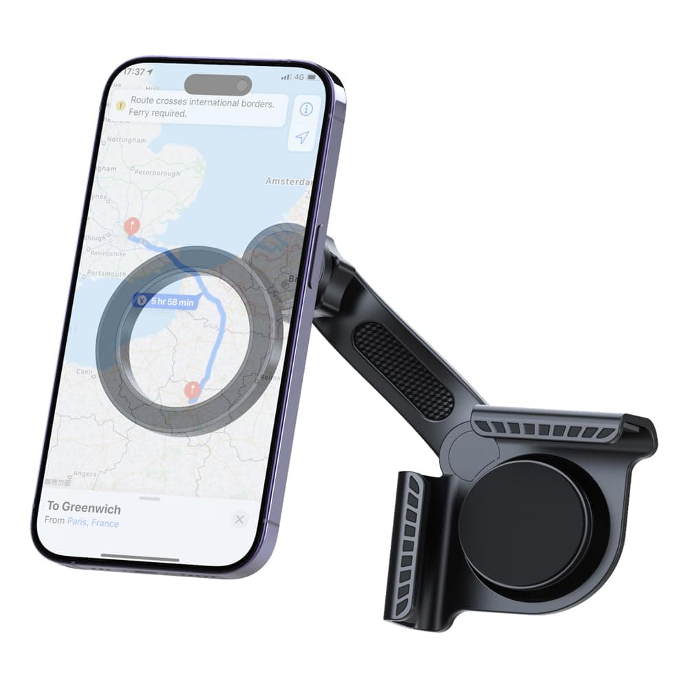 Enegg Tesla Screen Phone Mount, Universal Magnetic Phone Holder for Tesla Model 3/Y/S/X, Secure & Adjustable, for MugSafe iPhones & Android Phones, No Glue Required