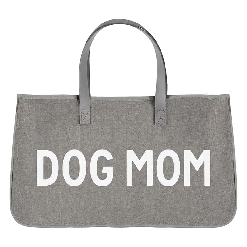 Santa Barbara Design Studio Tote Bags Hold Everything Women's Canvas Shoulder Bag with Waterproof Lining, 20" x 11", Dog Mom