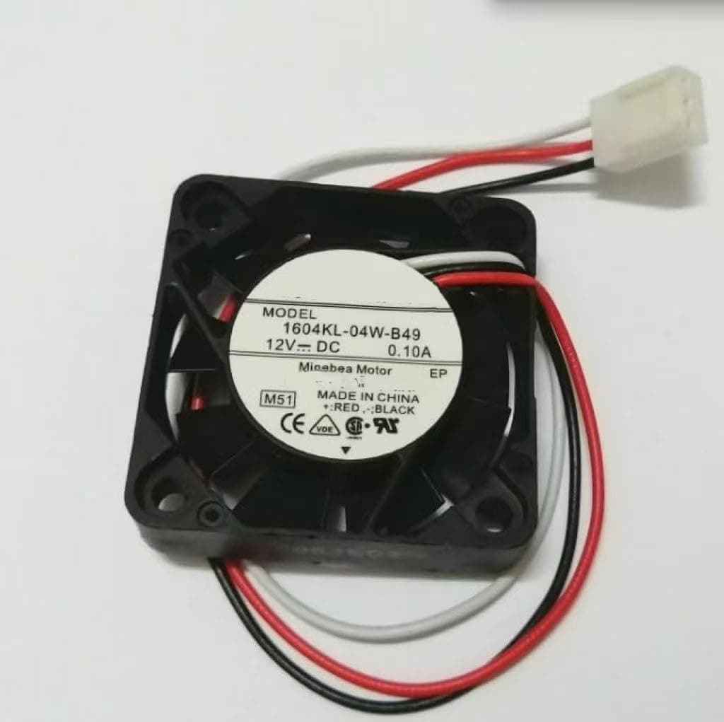 For NMB 1604KL-04W-B49 4010 4cm DC12V 0.1A 3-pin double ball cooling fan