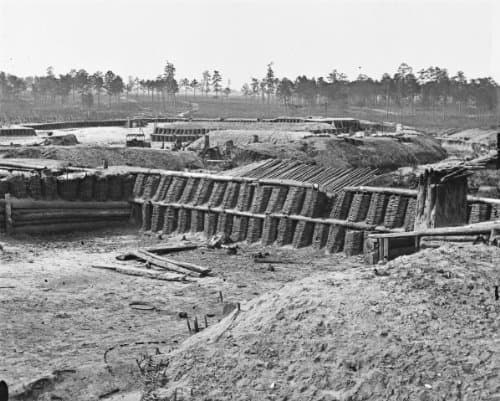 New 8x10 Civil War Photo: Interior of Sedgwick, or Confederate"Fort Hell"