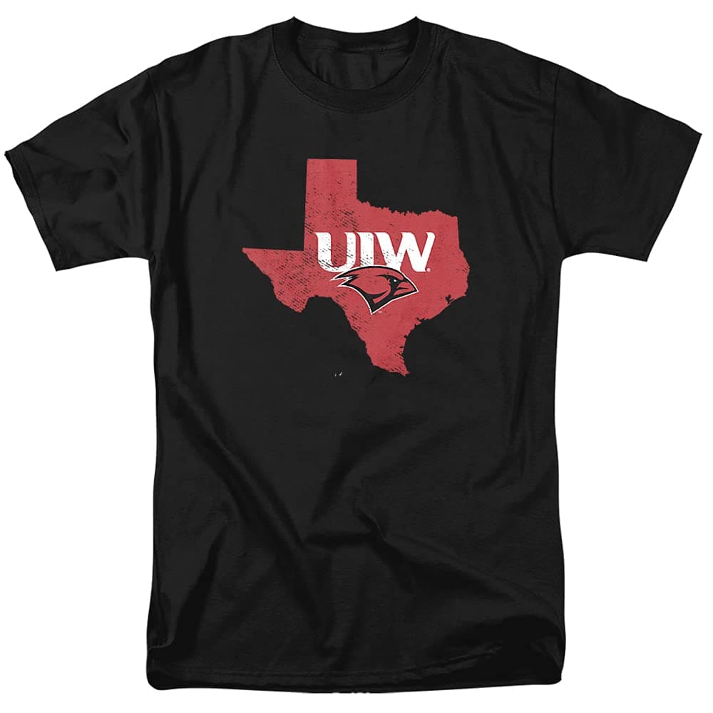 University of the Incarnate Word Official State Shape Unisex Adult T-Shirt, State Shape, 4X-Large