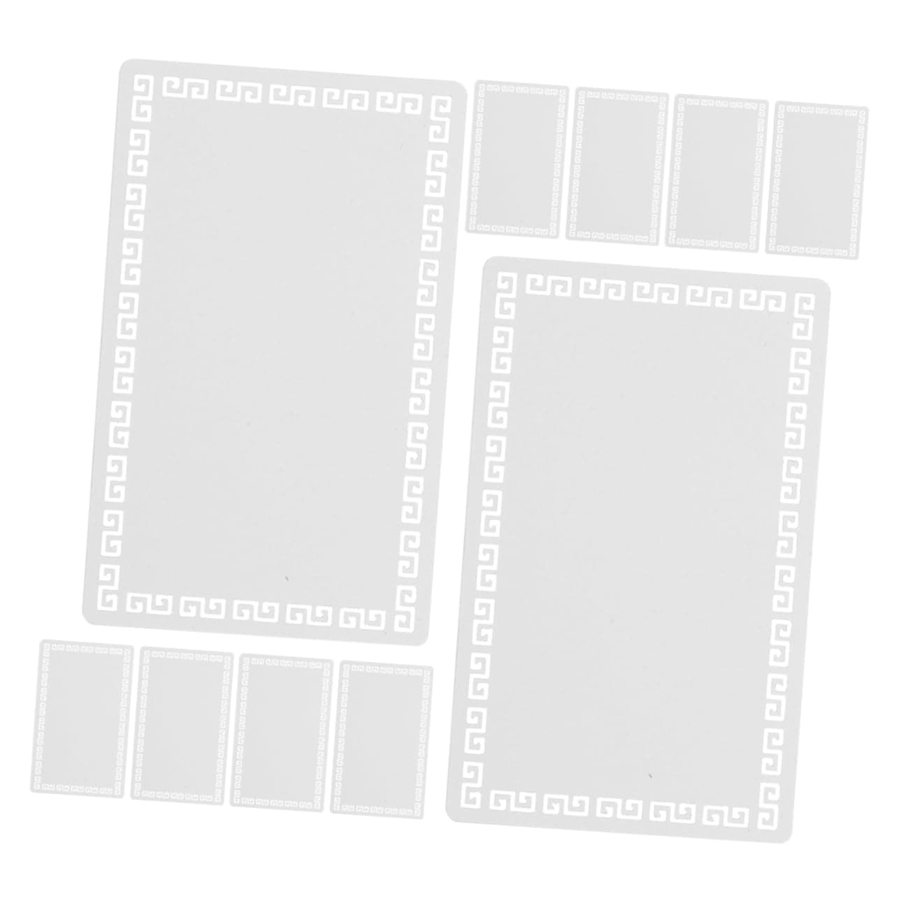 OSALADI Aluminum Business Card Blanks 10pcs 86x54mm Sublimation Magnet Blanks for Diy Printing Metal Cards