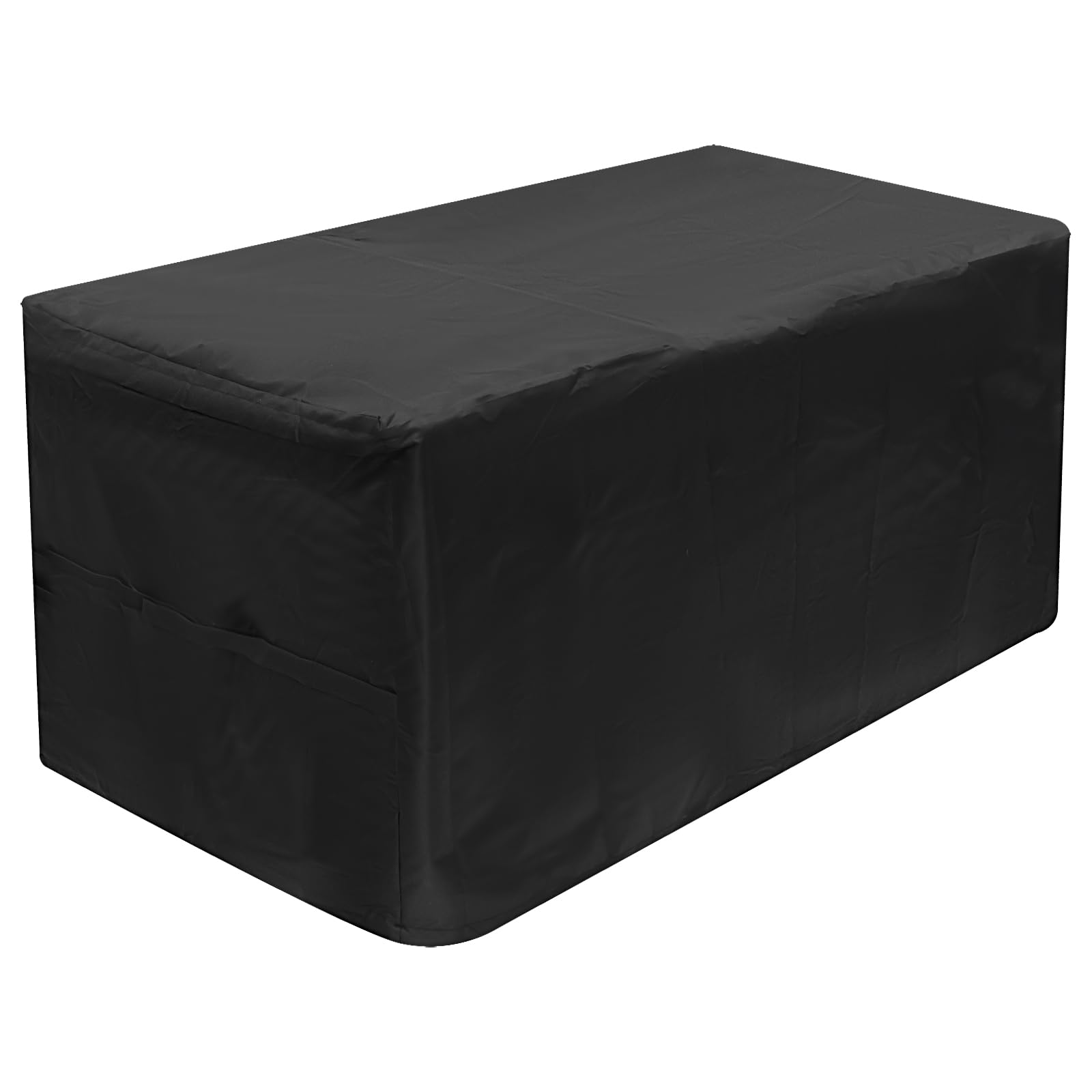 XYDHQS Patio Deck Box Cover, Oxford Cloth Outdoor Waterproof Tear Resistant Rectangular Bench Cover, Portable Sturdy Box Protector with Bag for Outside Use (S: 48.43 × 24.41 × 21.65 in)