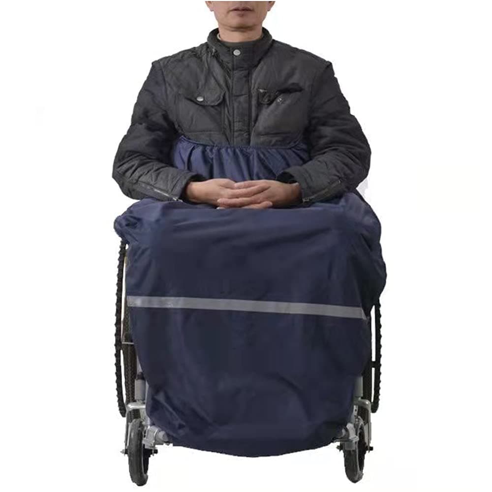 Wheelchair Blanket,Wheelchair Cosy Cover,Wheel Chair Blanket Cover, Wheelchair Waterproof Poncho for Adults, Windproof Leg Foot Back Protector Warm Velvet Lining for Leg and and Lower Body