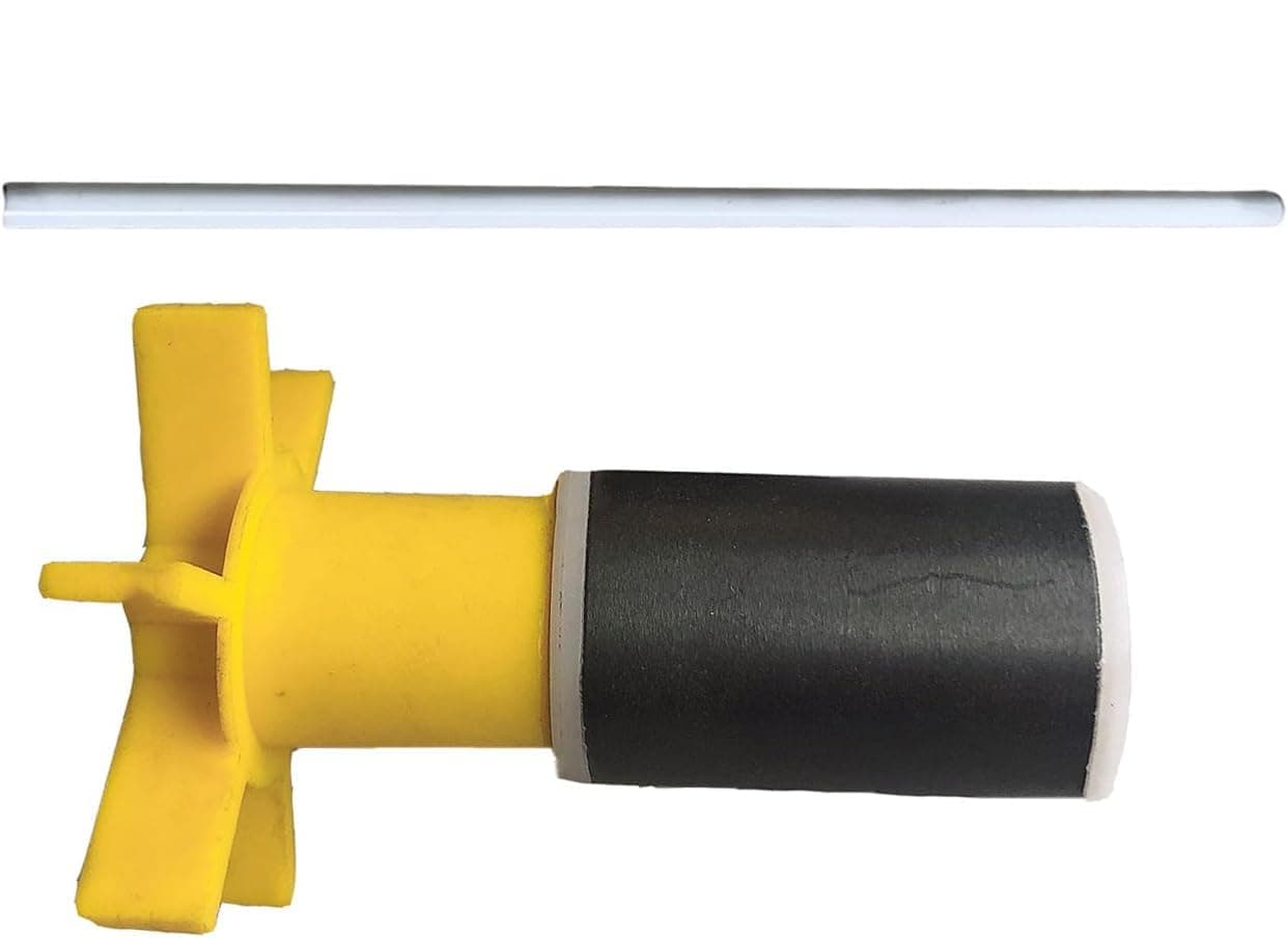 FMJZJF Aquarium Impellers for 404, 405 Rotor w/Straight Fan Blades Compatibler #A20152#A20172 External Filter Replacement Impellers Aquarium Accessories Including Ceramic Shaft