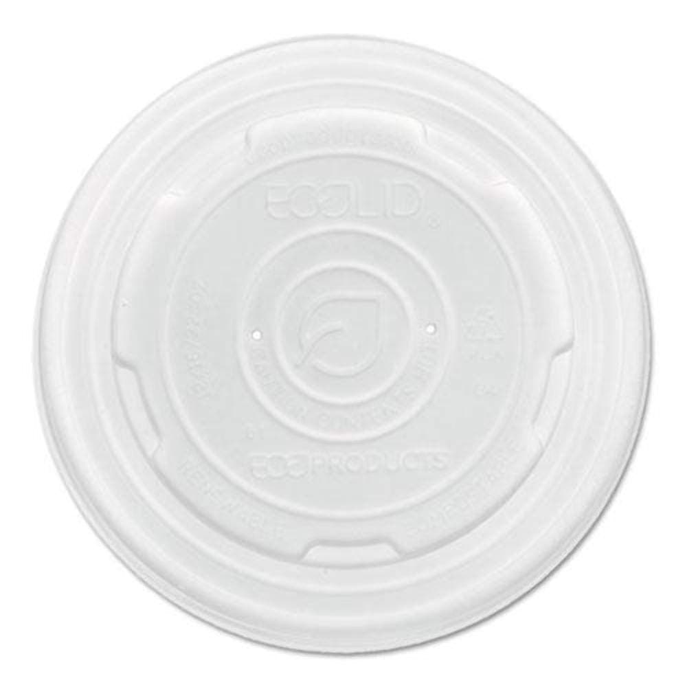 Eco Products EPECOLIDSPS World Art Pla-laminated Soup Container Lids, Translucent, 8oz, 1000/carton