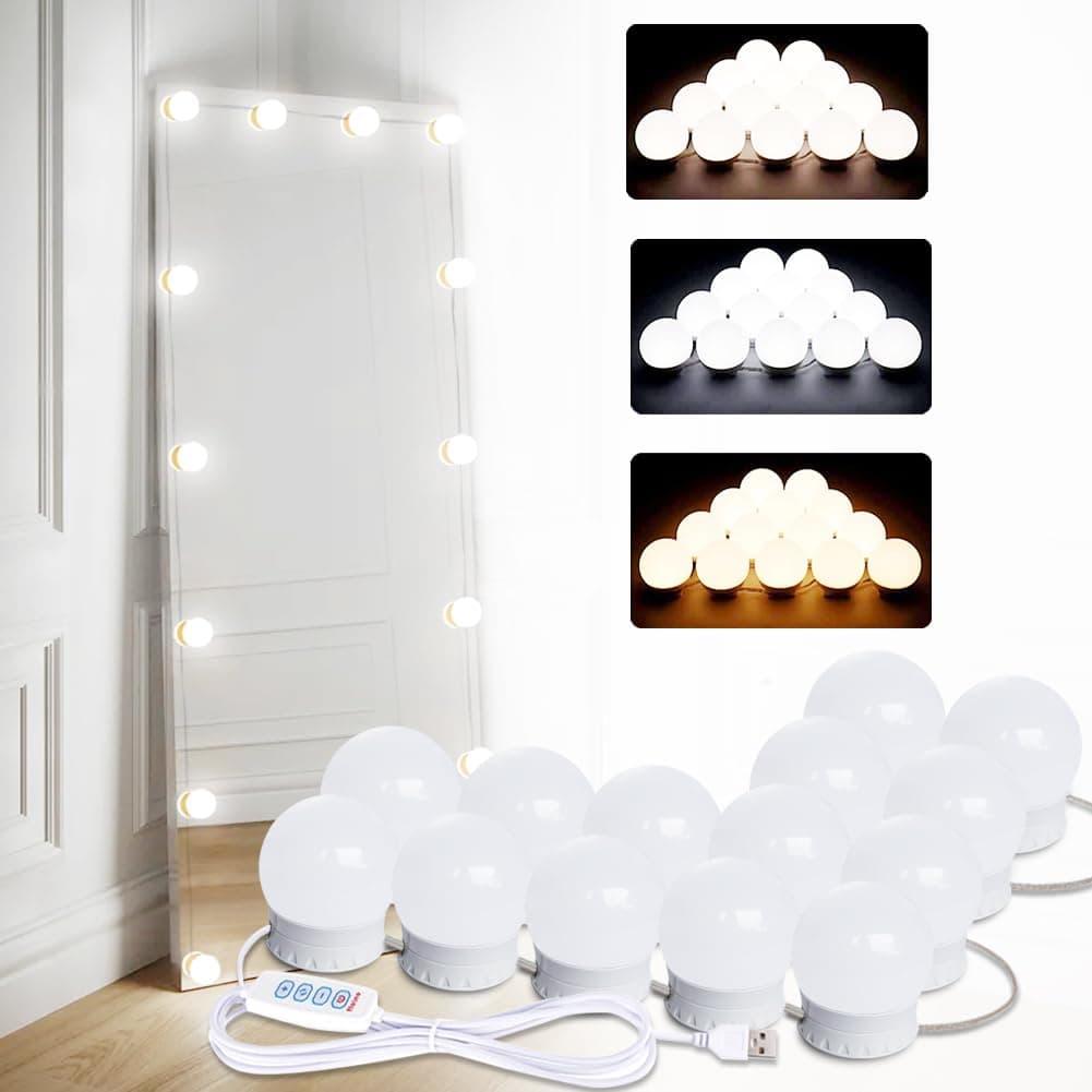 LED Vanity Mirror Lights for Makeup Dressing Lighting,Stick On