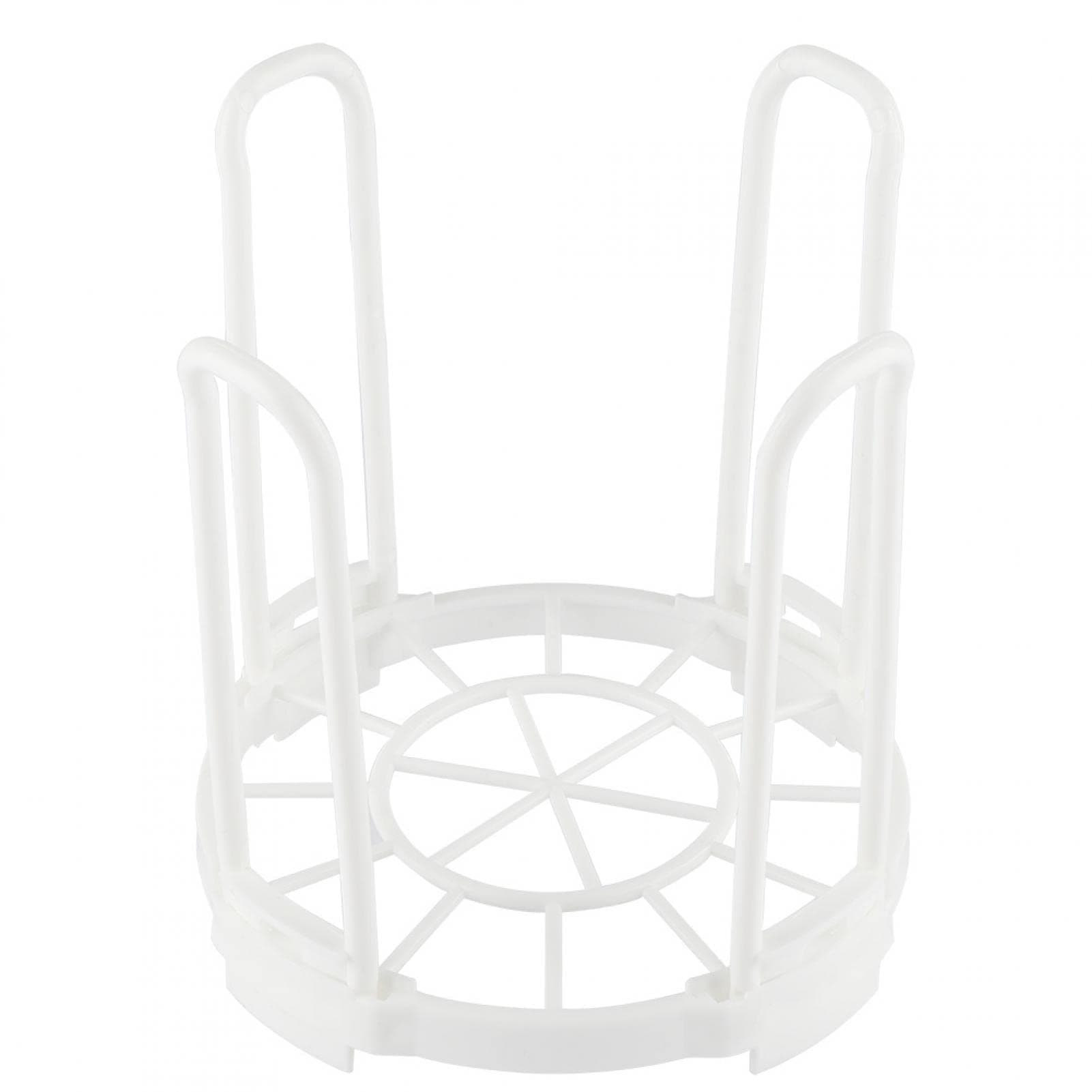 Jinshining White Dinnerware Bowl Plate Racks and Holder Plastic Drain Rack Dish Storage Display Stand Drying Shelf Tableware Drainer Rack Kitchen Organizer 5.5 * 5.8 inches,Racks and Holders