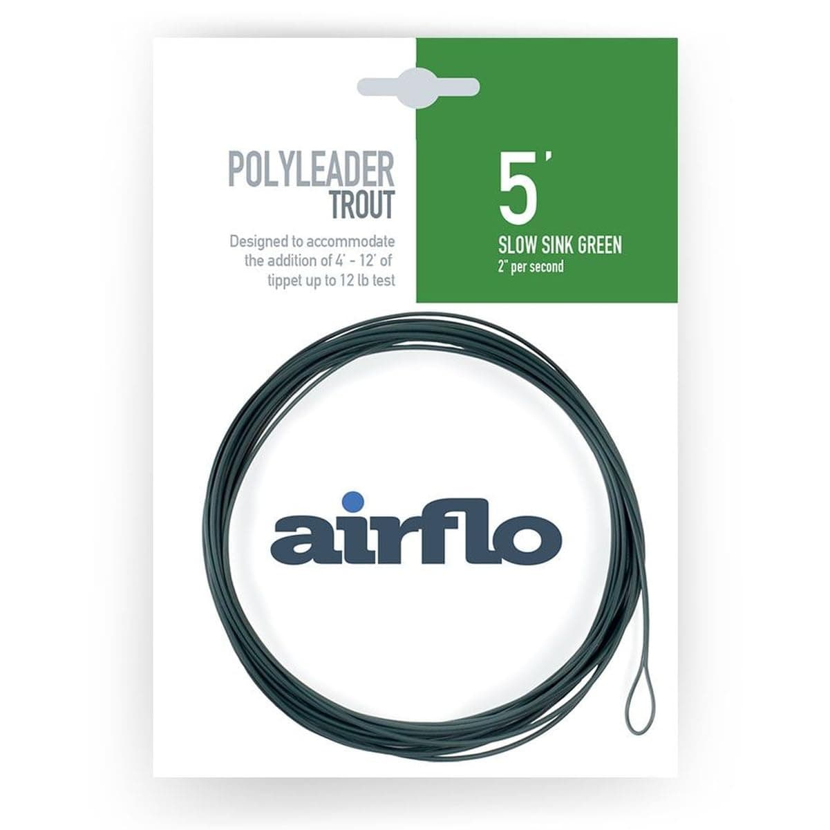 Airflo Slow Sink - 5', Green (PSS4-5T)