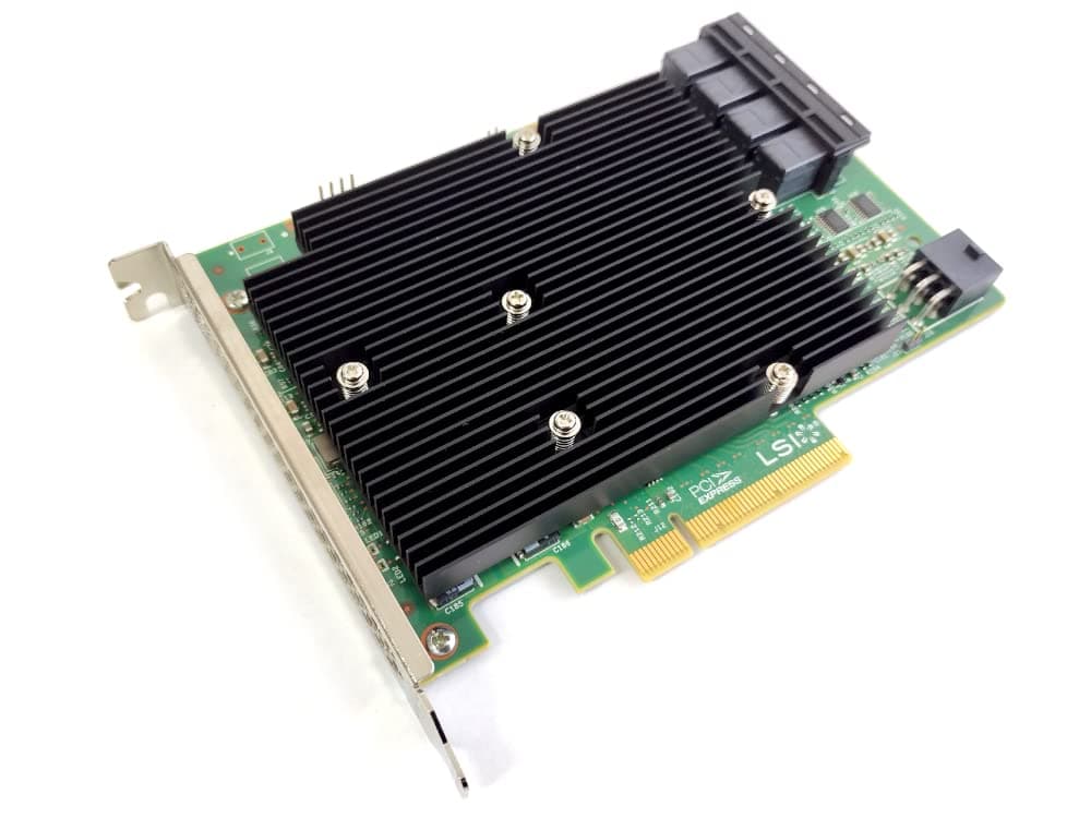 LSI Logic Controller Card 05-25600-00 9300-16i 16Port 12Gb/s SAS x8 PCI-Express 3 Full Height Brown Box