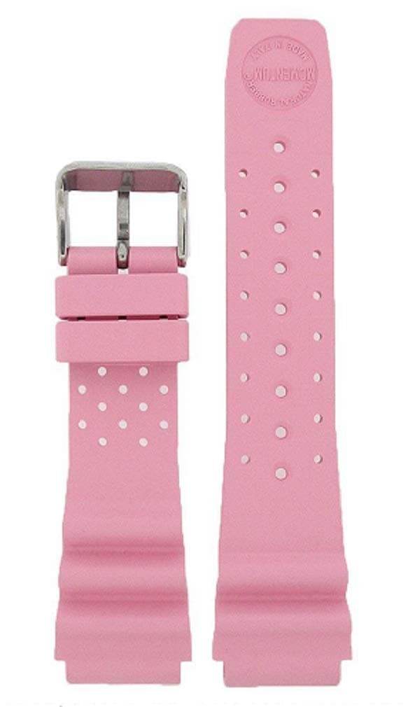 St. Moritz Momentum Women's 14mm Mini Natural Rubber Watch Band for St. Moritz Mini Dive Watch (Pink)