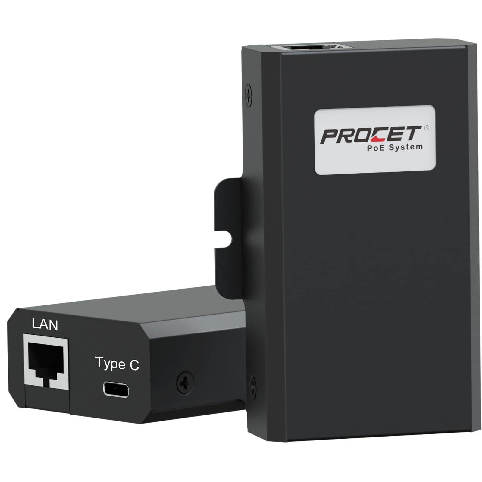 PROCET Gigabit PoE to USB C Converter Splitter, up to 60W PoE RJ45 to C Type Power Ethernet Adapter Splitter for Eero 6 Router, Digital Signage Display Hub, Tablet, iPad, IP Camera, Raspberry Pi4/5