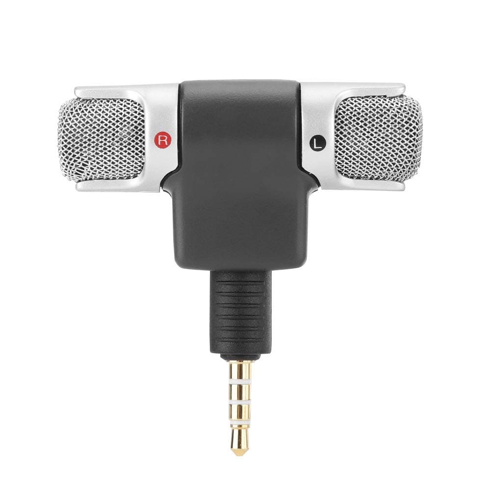 Yctze 3.5mm Mini Mic Handheld Stereo Microphone, Professional Digital External Mic for Mobile Phone Accessories