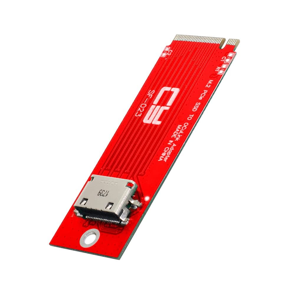 NFHK PCI-E 3.0 M.2 M-Key to Oculink SFF-8612 SFF-8611 Host Adapter for PCIe Nvme SSD 2260 Adapter