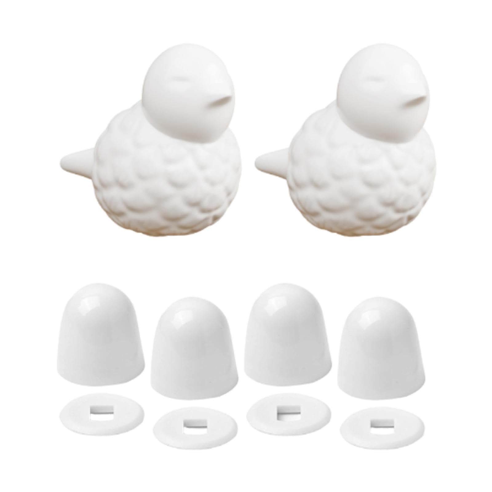 UBJQWQXM 2X Ceramic Toilet Bolt Covers Minimalist Replacement Toilet Screw Cover