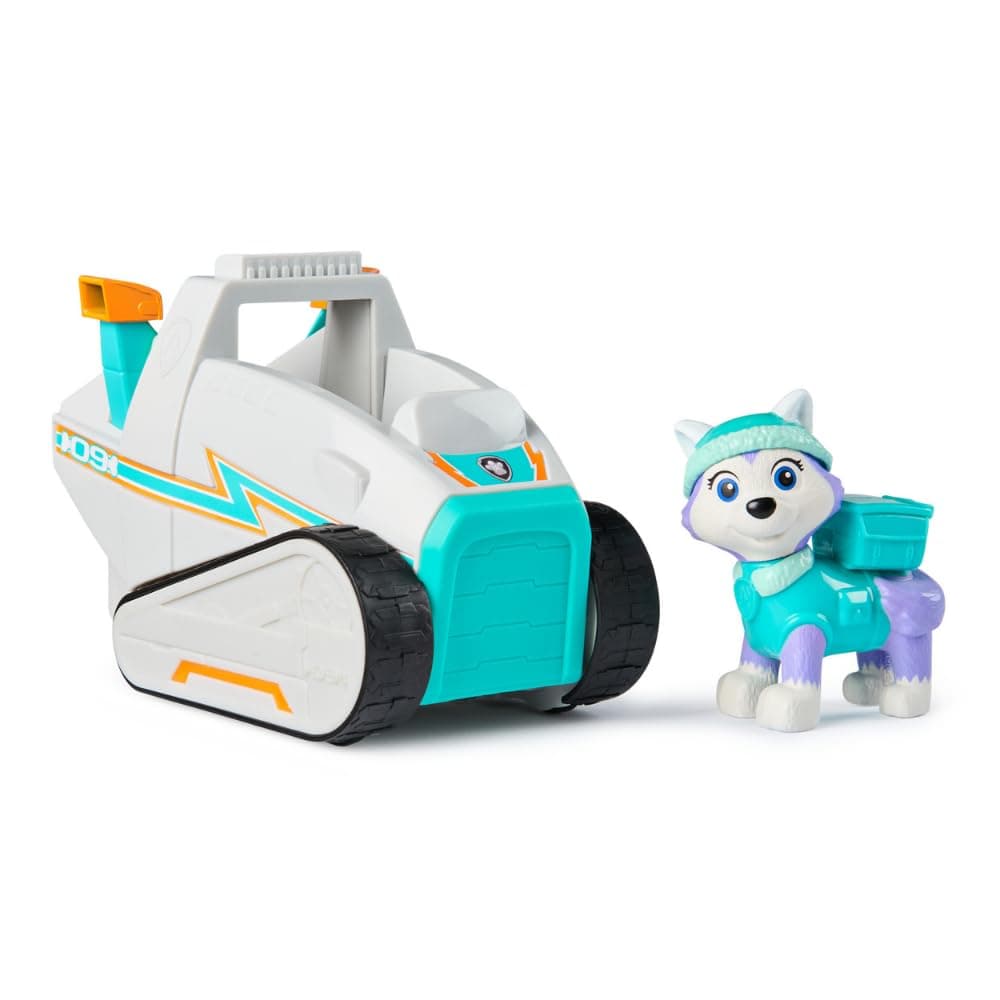PAW Patrol, Snowmobile with Everest Toy Figure (Basic Vehicle, 2025), Toy for Children from 3 Years