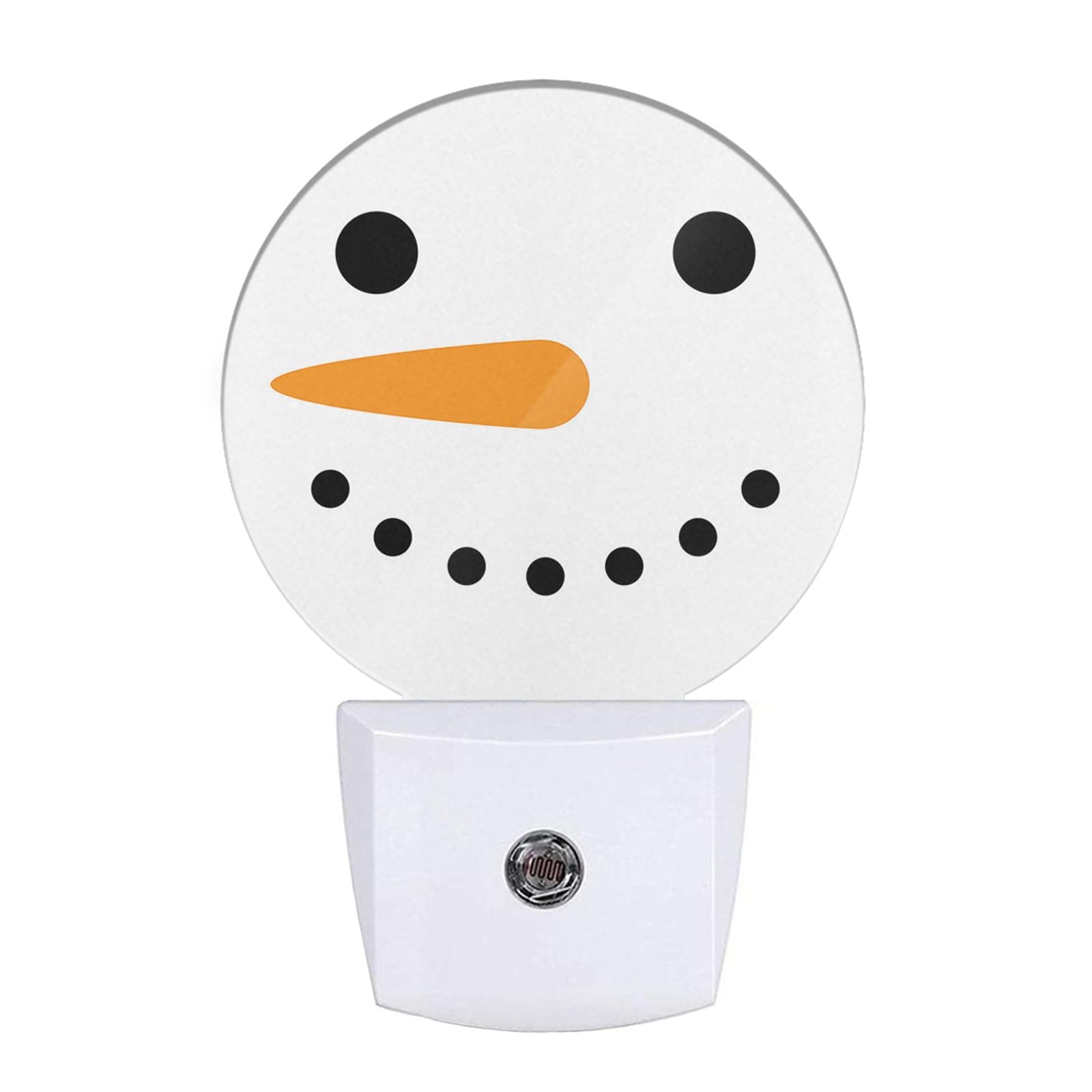 Uanvaha Cute Snowman Night Light Christmas Snowman Winter Plug-in Nightlight Auto Sensor LED Lighting for Men Women Boys Girls Christmas Thanksgiving Holiday Gifts